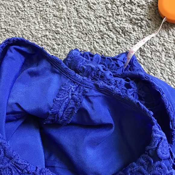 J. Crew Crochet Lace Sheath Dress - Royal Blue - Sleeveless - Picture 5 of 7